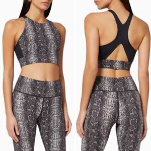 VARLEY Sherman Boa Boa Bra in Grey Snake Size S